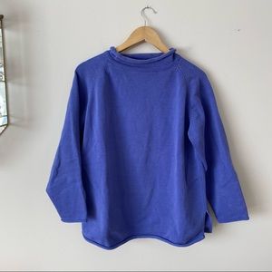 Vintage deep Purple Blur Turtle Neck Sweater